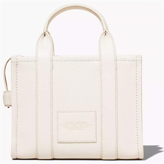 Marc Jacobs The Leather Small Tote Bag, Cotton/Silver